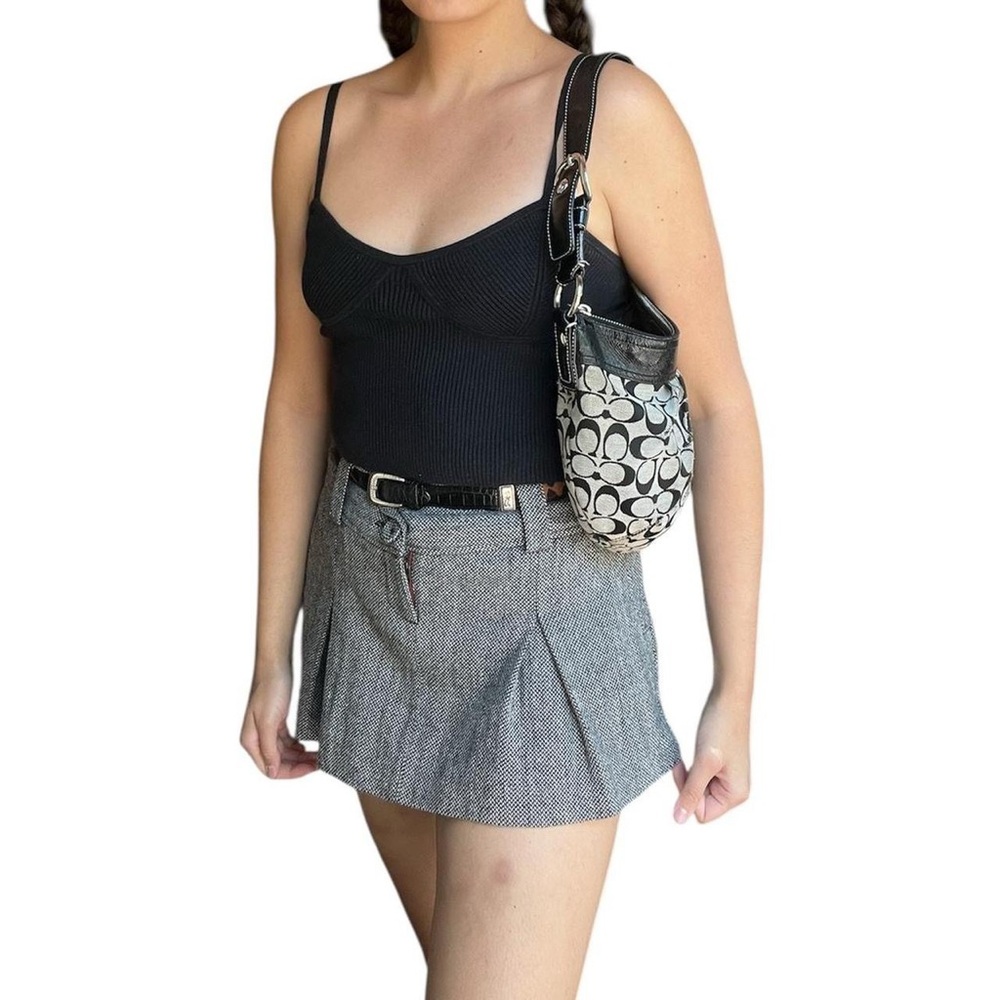 Madewell Corset-Detail Crop Sweater Tank in black size m!